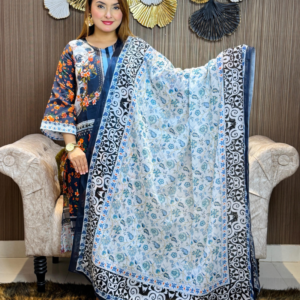 Dark Blue and Gray White Jum Jum