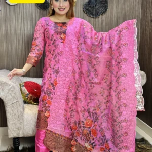 Pink Organza Party Dress