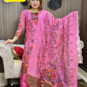 Pink Organza Party Dress New